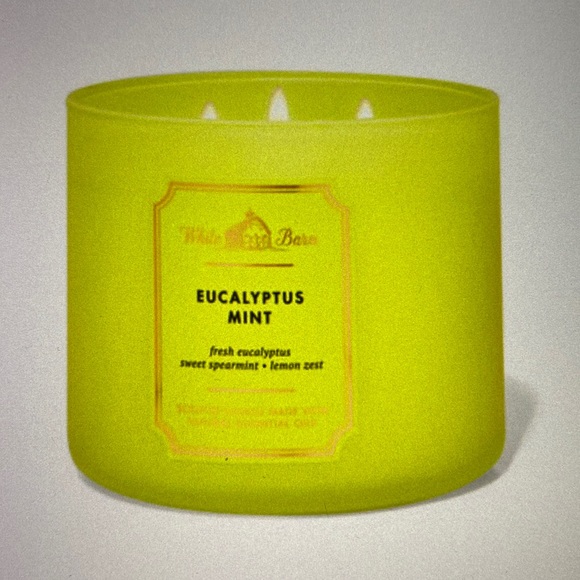 🌱”EUCALYPTUS MINT” by BBW / WB, 3-Wick Scented Candle, 14.5 oz / 411 g, NWT base - Picture 2 of 5